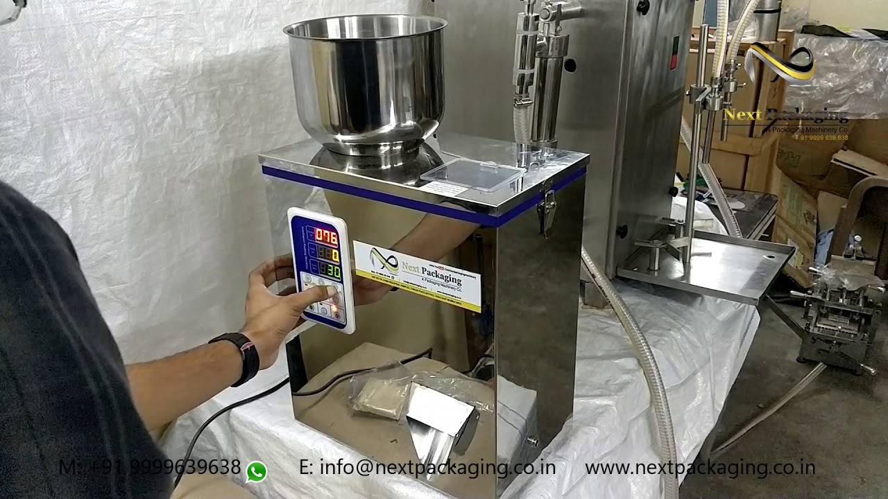 Granules, powder, garam masala filling machine weighing based filling machine 5 grm to 200 grm