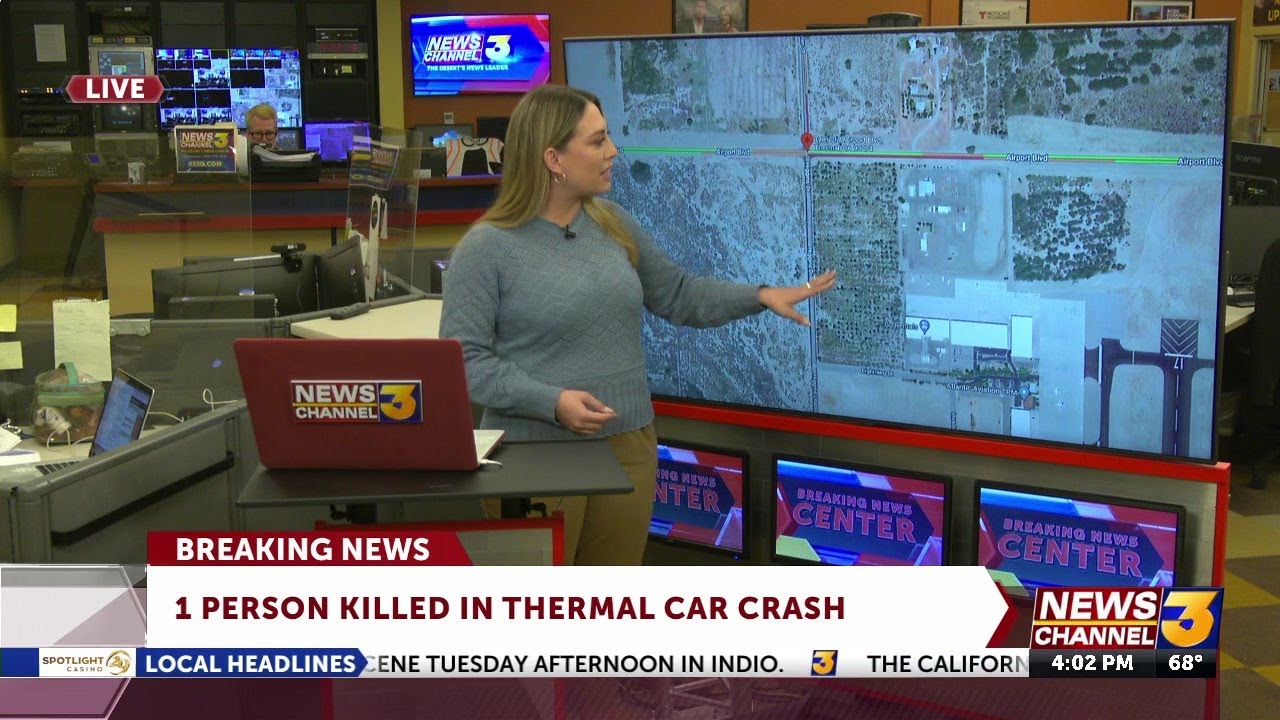 One killed in crash in Thermal - YouTube