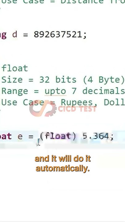 How to declare a float variable? - YouTube