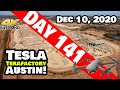 Tesla Gigafactory Austin 4K  Day 141 - 12/10/20 - Terafactory TX - TONS OF PROGRESS - TIME LAPSES!