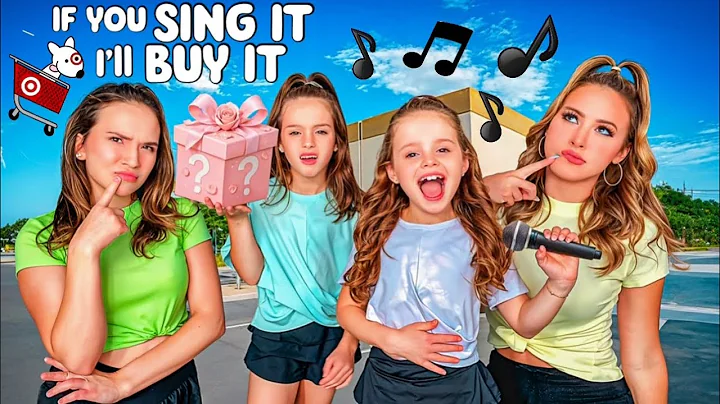 If you SING IT I’ll BUY IT 🎶🎤 SHOPPING CHALLENGE @agset211 @HallieOnStage114 #sing #fun #shopping
