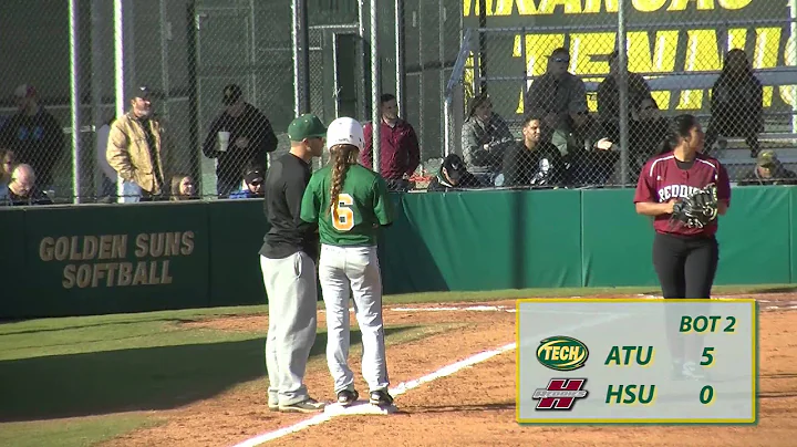 Tech Softball vs. Henderson State Highlights - Game 1 - 2/26/16