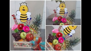 arreglo con frutas facil y economico para mama, cumpleaños o un detalle especial