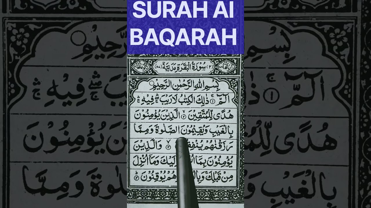 Surah Baqarah,( سورۃ البقرۃ ) Surah Al Baqarah  HD Arabic Recitation #quraniccalligraphy #wordling