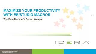 Maximize Your Productivity with ER Studio Macros  The Data Modeler's Secret Weapon 1