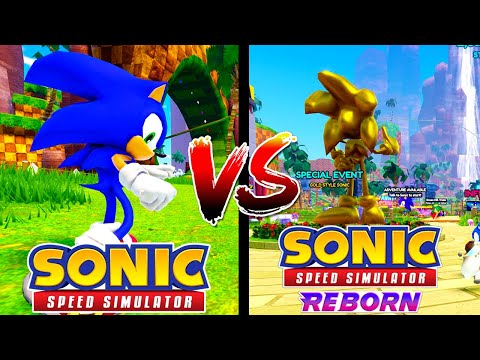 Green Hill 1.0 Vs. 2.0 Comparison! (Sonic Speed Simulator)