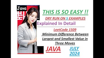 Minimum Difference Between Largest and Smallest Value in Three Moves |Leetcode 1509 |Developer Coder