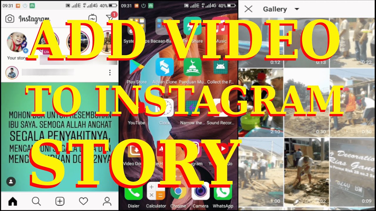 Step by Step Add a Video to Instagram Stories #addvideoinstagramstory #