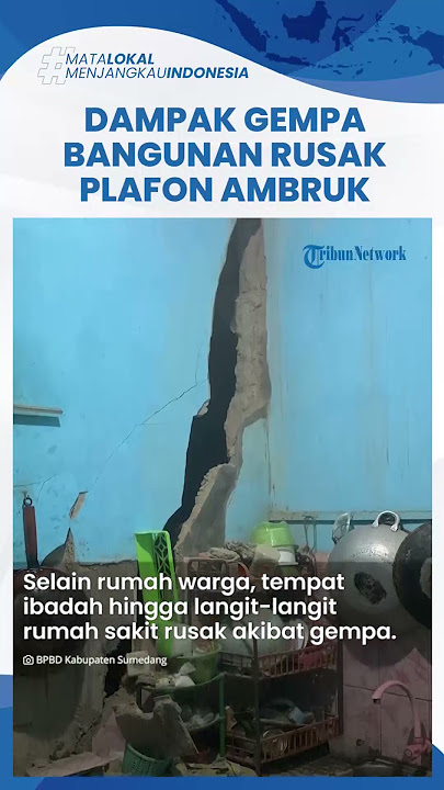 Gempa Magnitudo 6,5  di Garut Sebabkan Sejumlah Bangunan Rusak, Tembok Retak hingga Plafon  Ambrol