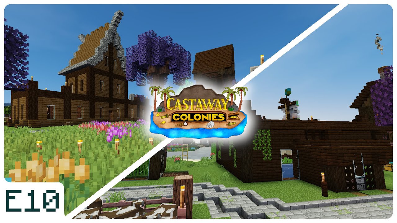 Castaway Colonies - EP10 - University And Auto-Farming - Minecolonies Modpack