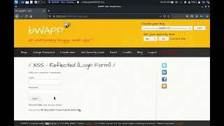 Xss Reflected Login Form Low Security Level