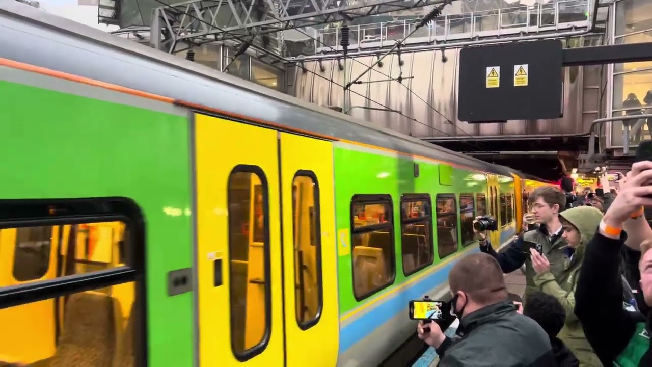 Class 323 Farewell Tour departs Birmingham New Street for the final time.