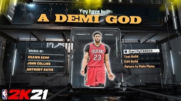 Nba 2k21 Unstoppable center build!!!