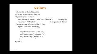 Object Oriented Programming in R