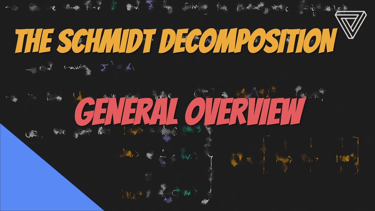 The Schmidt Decomposition (Overview) - YouTube