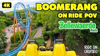 Boomerang at Bellewaerde Park - Vekoma Boomerang On Ride POV in 4K 60FPS
