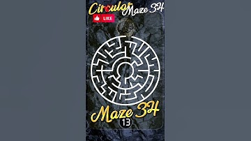Circular mazes Maze 34 #hiddenpuzzles #mazes