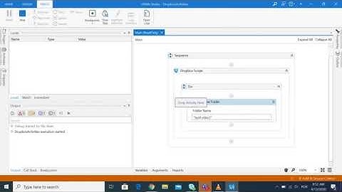 UiPath Hackathon 2020 - Create New Folder Activity Dropbox