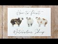 How to Paint Watercolour Sheep