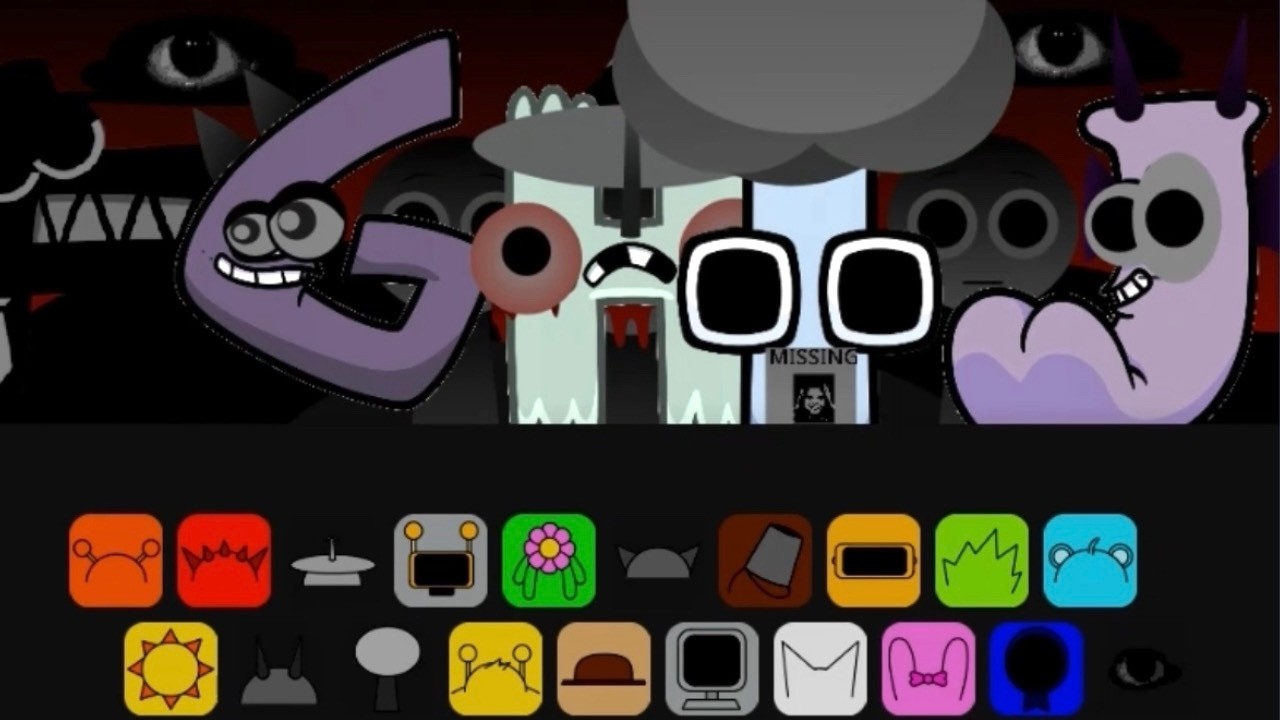 SPRUNKI but ALPHABET LORE Horror Version / Decorate with Sticker book Alphabet lore Sprunki