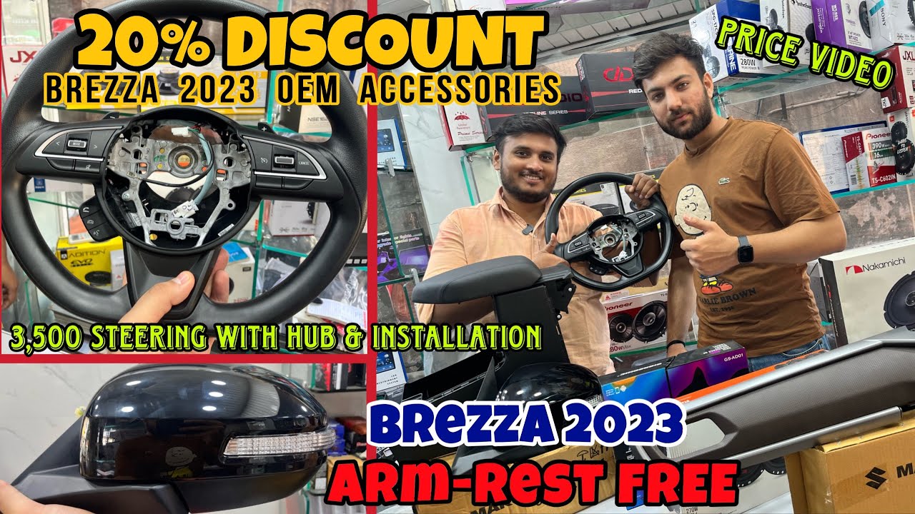 20% Discount Brezza OEM Accessories with price | Brezza Modified 2023 ...