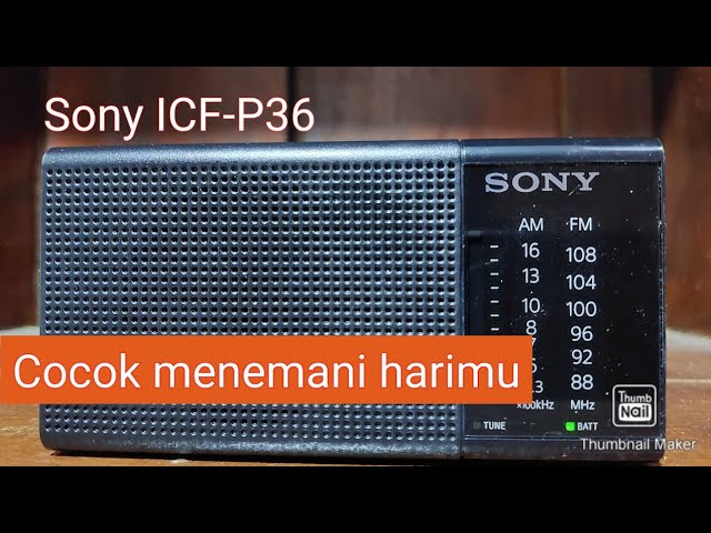 Sony Radio Portátil ICF-P36 Negro