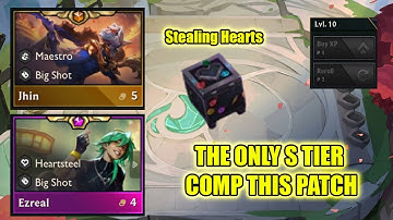 I saved hp all game so that I could pivot into Ezreal and Heartsteel at 4-2 and go 10 I Set 10 TFT