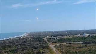 Spacex Falcon Heavy Booster landing  Sonic boom