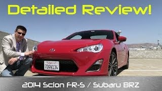 2014 \/ 2015 Scion FR-S (AKA Subaru BRZ \& Toyota 86) Review and Road Test - DETAILED