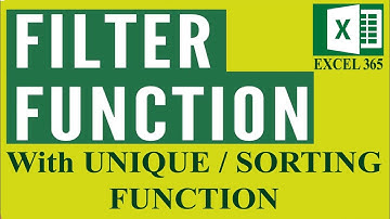 Excel FILTER Function TRICK for Non Adjacent Columns | Unique And Sort Functions Too| #excel