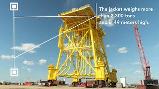 Load out of the Hollandse Kust (west Alpha) substation jacket