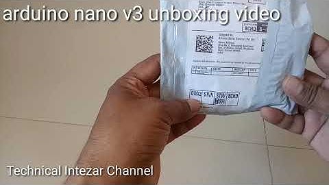 Arduino nano v3 unboxing video