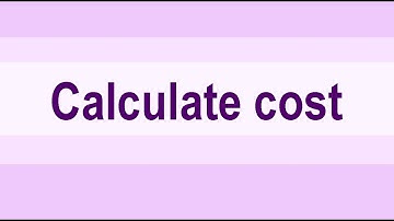 C# calculate cost