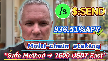 Hot Earning Opportunity! SEND Staking for 936.51% Yield, 1500USDT in 3 Min