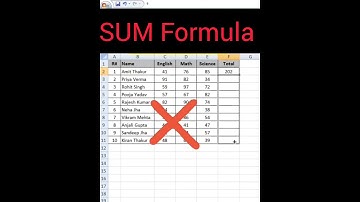 SUM Formula #shortfeed #excel #excelformula #viralshort #viral #exceltips #viralshorts
