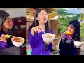 Võ Thành Ý | Ý Bị Nhiệt Miệng, Má Cám Một Mình Ăn Đồ Chua Chấm Muối Ớt  | Tik Tok Viet Nam #444