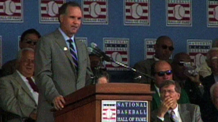 Sandberg is inducted into the Baseball Hall of Fame