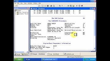 SAS- Contents Large Datasets