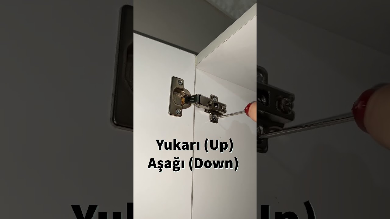 Dolap Kapağı Nasıl Ayarlanır? Dolap Menteşe Ayarı Yapma