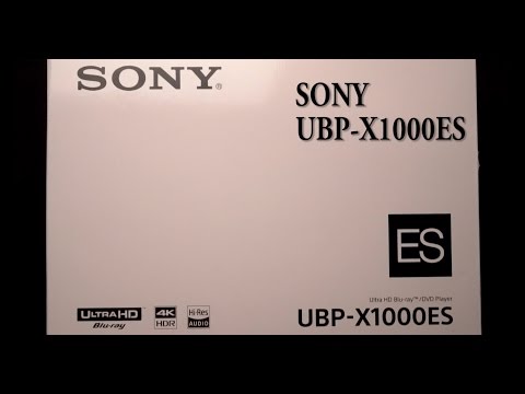 Sony UBP-X1000ES 4K Bluray Quick Unboxing And Setup Overview