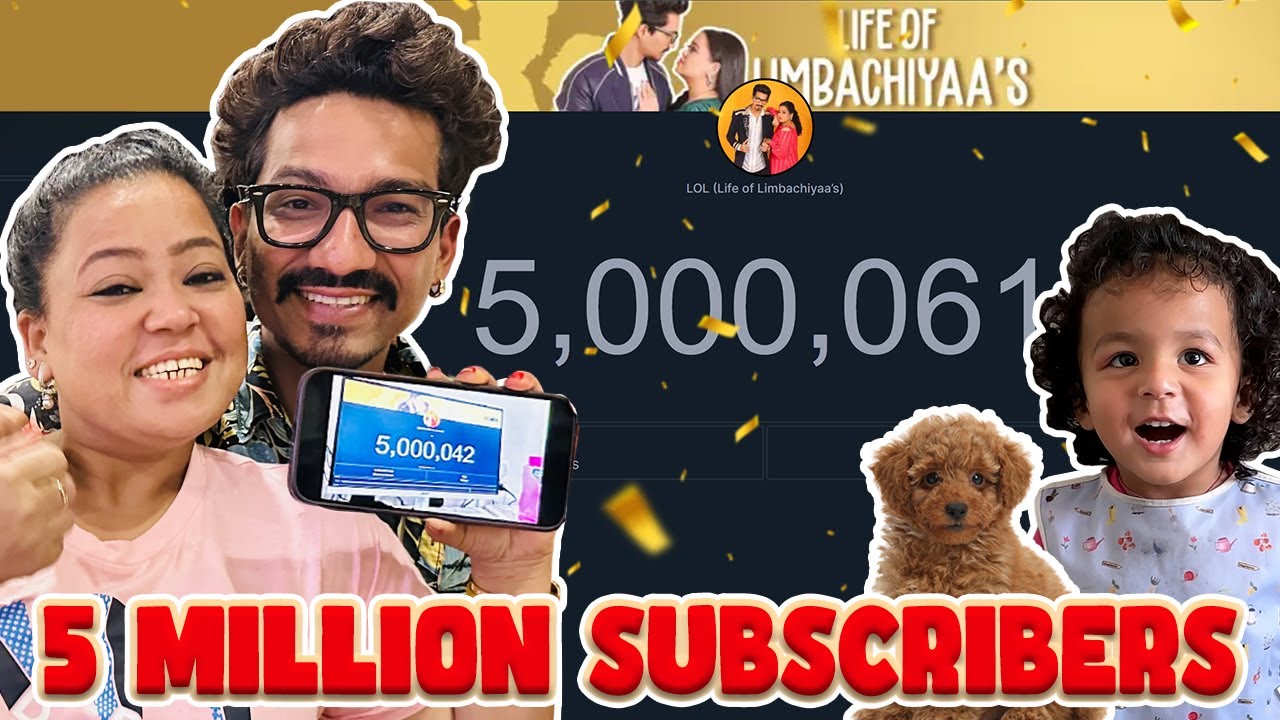 5 MILLION SUBSCRIBERS  🤩🎉