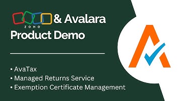 Zoho & Automated Sales Tax with Avalara Product Demo