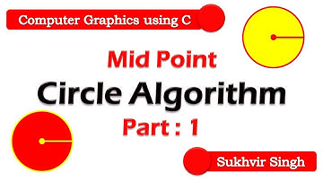 Mid Point Circle Algorithm : Part 1