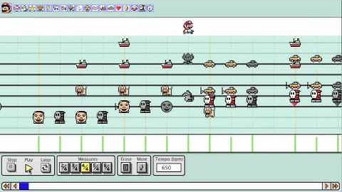 Bob Morane Theme on Advanced Mario Sequencer