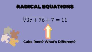 Solving a Cube Root Radical Equation