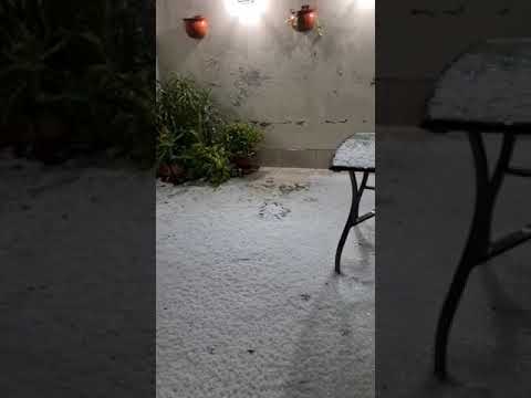 Fuerte tormenta en Salta con caída de granizo