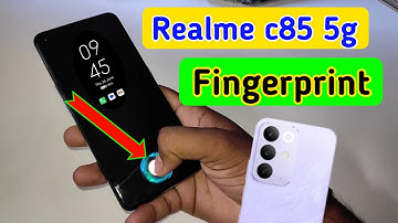 Realme c85 5g display fingerprint setting/Realme c85 5G fingerprint screen lock/fingerprint sensor