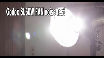 [4K] Godox SL60W  FAN noise Test