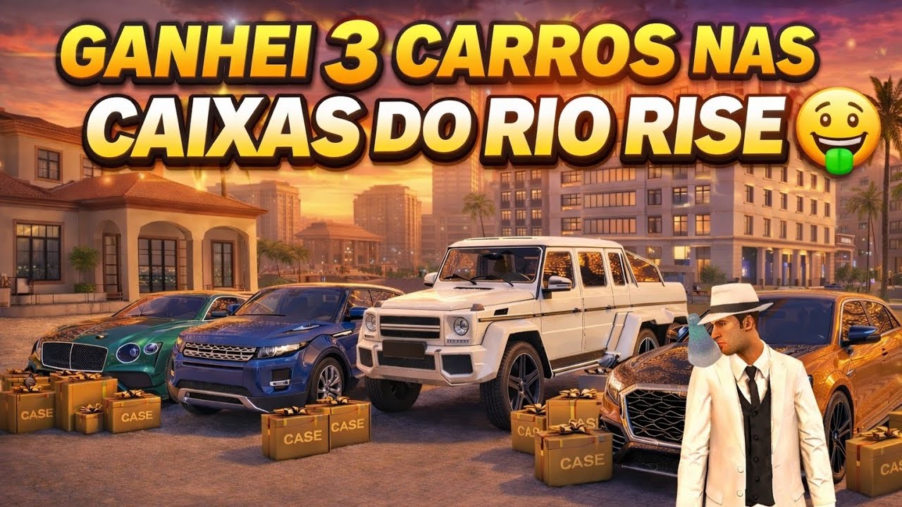 GANHEI 3 CARROS NAS CAIXAS DO RIO RISE 🤑#riorise #rioriserp #gta #gtarp #roleplay #games #automobile