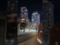 Night walking near abandoned buildings